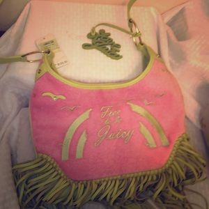 Vintage P & G Juicy Couture fringed shoulder bag!